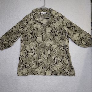Counterparts Women's Button Down Blouse Size XL